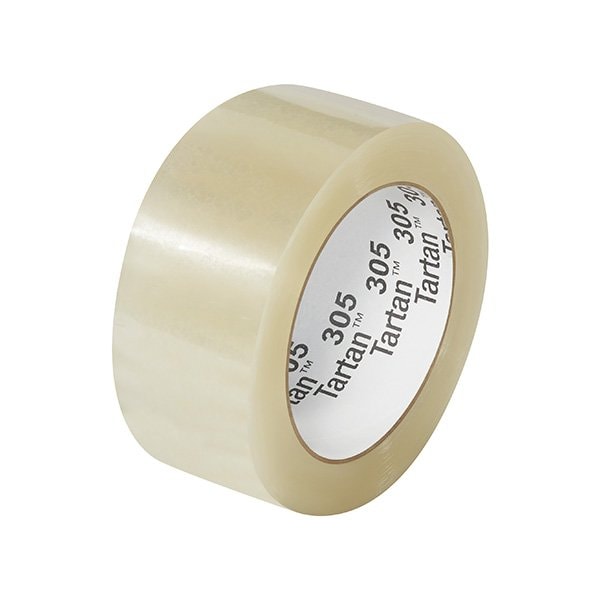 Bsc Preferred 2'' x 110 yds. Clear 3M 305 Carton Sealing Tape, 6PK T9023056PK - main